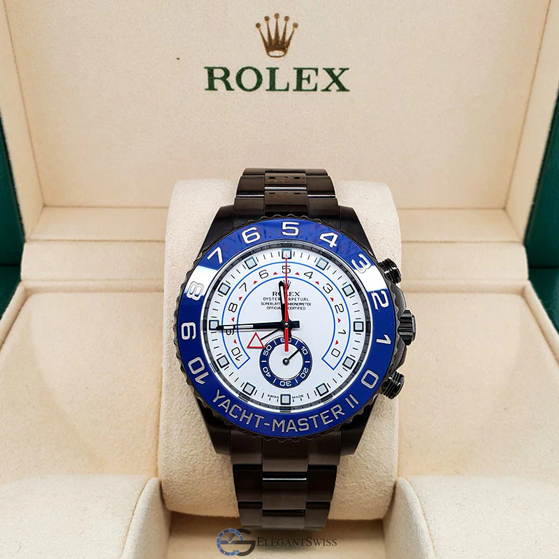 Rolex Yacht-Master II 44mm Black DLC - PVD Watch 116680 Box Papers - Image 2