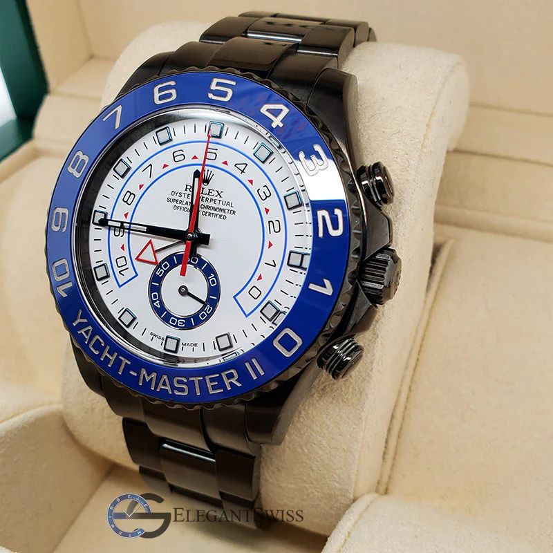 Rolex Yacht-Master II 44mm Black DLC - PVD Watch 116680 Box Papers - Image 3