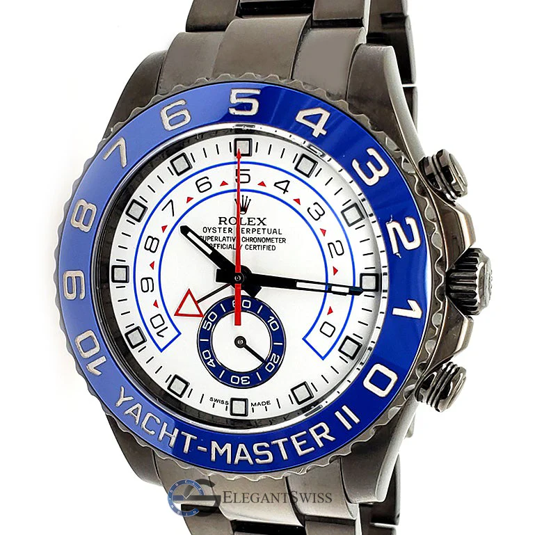 Rolex Yacht-Master II 44mm Black DLC - PVD Watch 116680 Box Papers - Image 9
