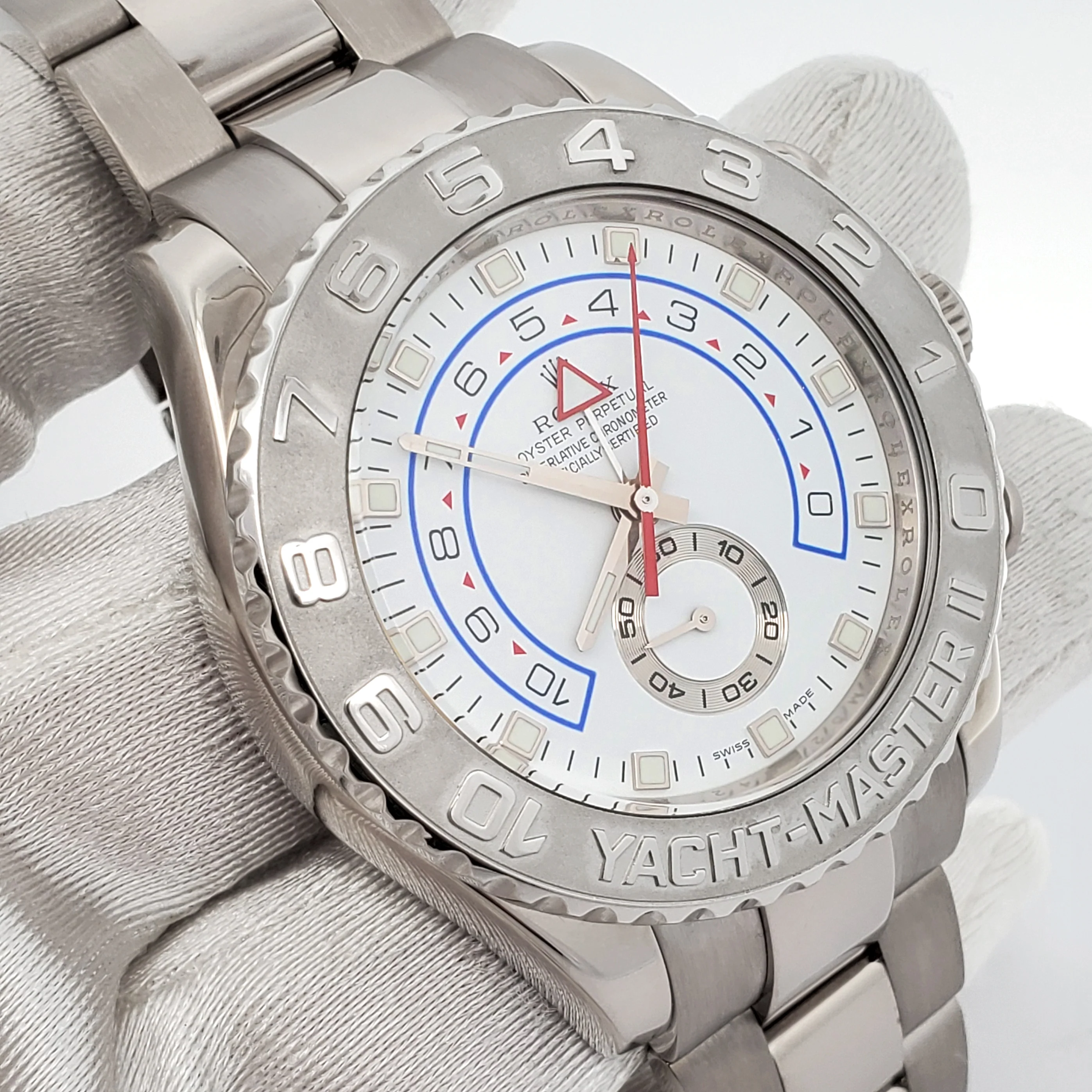 Rolex Yacht-Master II 44mm White Gold With Platinum Bezel Watch 116689 - Image 2