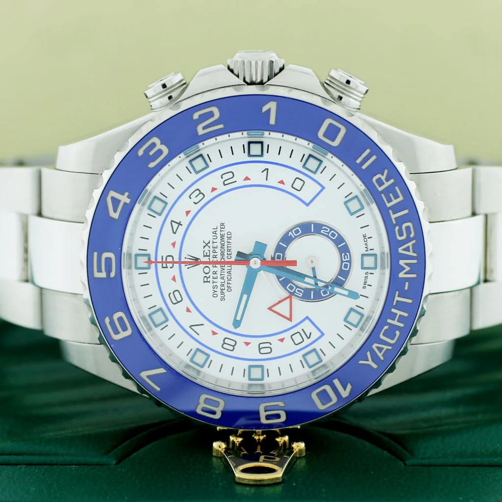 Rolex Yacht-Master II Blue Ceramic Bezel 44MM Automatic Stainless Steel Mens Oyster Watch 116680 - Image 2