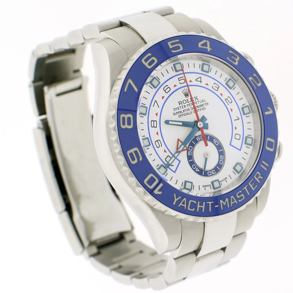 Rolex Yacht-Master II Blue Ceramic Bezel 44MM Automatic Stainless Steel Mens Oyster Watch 116680 - Image 4