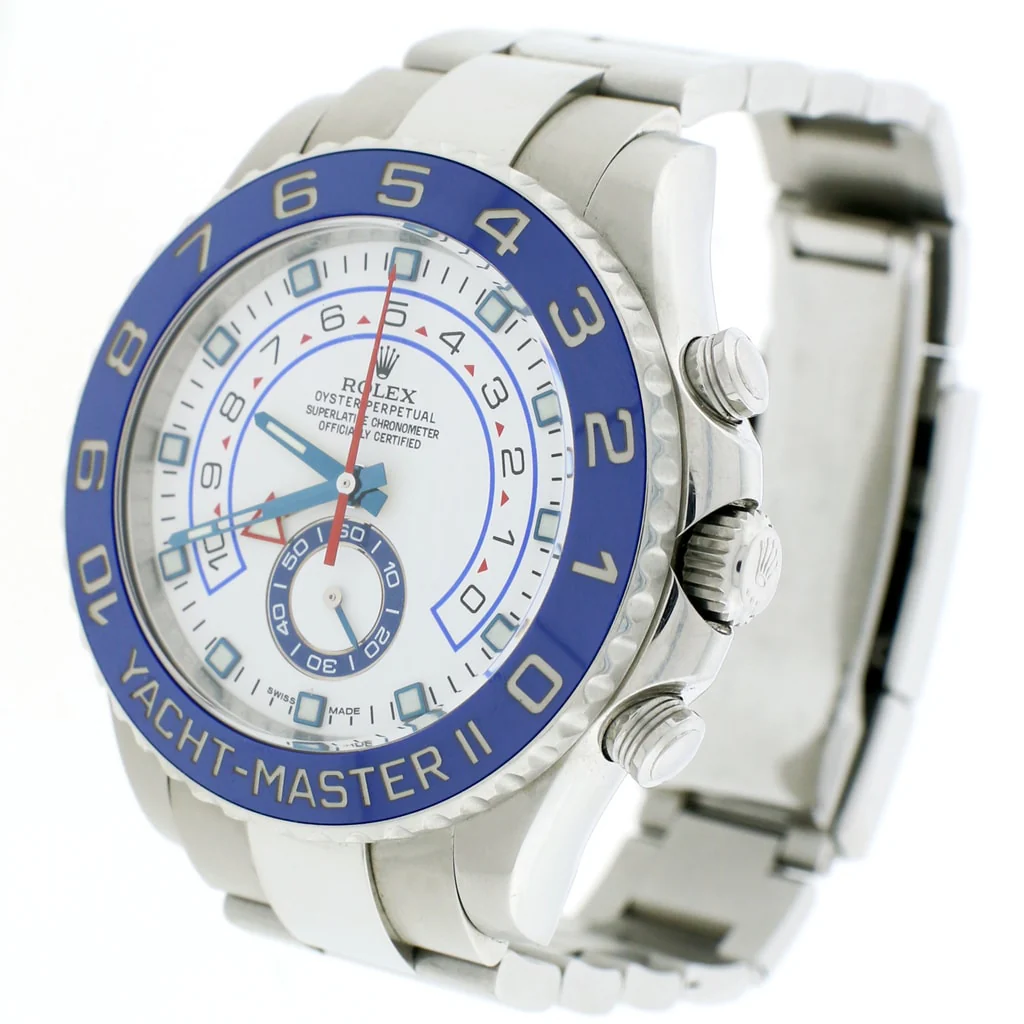 Rolex Yacht-Master II Blue Ceramic Bezel 44MM Automatic Stainless Steel Mens Oyster Watch 116680 - Image 5
