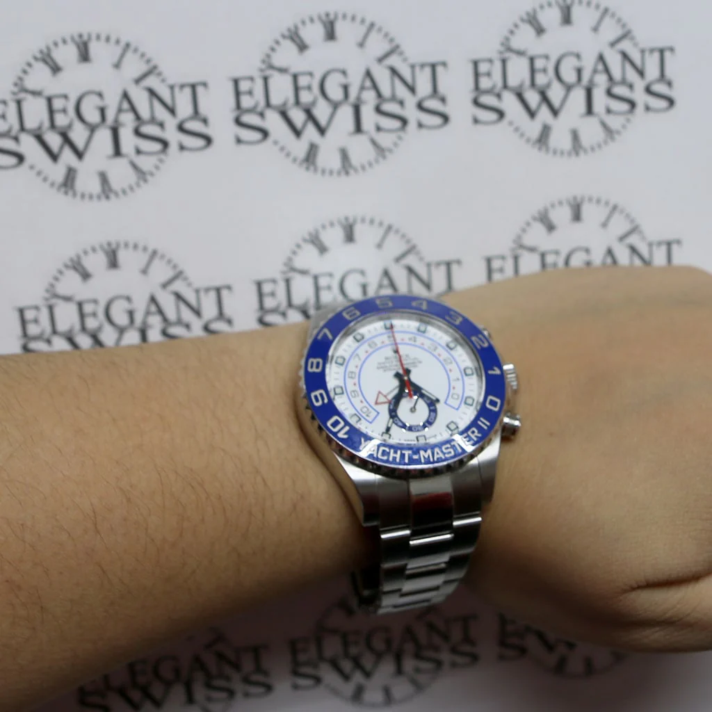 Rolex Yacht-Master II Blue Ceramic Bezel 44MM Automatic Stainless Steel Mens Oyster Watch 116680 - Image 7
