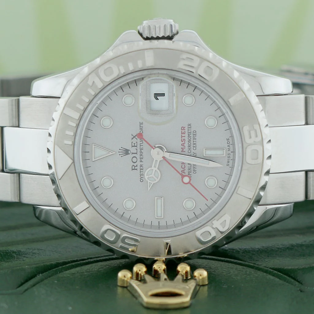Rolex Yacht-Master Ladies Platinum Dial & Bezel 29MM Automatic Stainless Steel Oyster Watch 169622 - Image 2