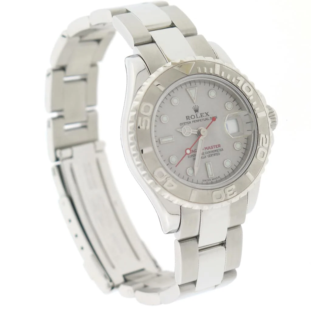 Rolex Yacht-Master Ladies Platinum Dial & Bezel 29MM Automatic Stainless Steel Oyster Watch 169622 - Image 5