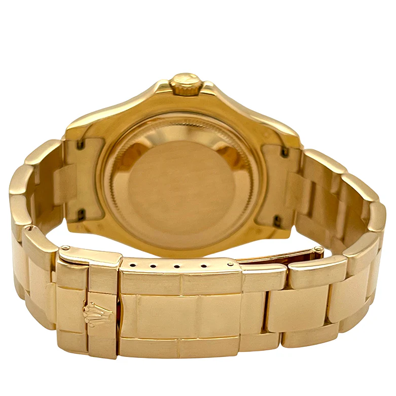 Rolex Yacht-Master Midsize 35mm White Dial Yellow Gold Watch 68628 - Image 4