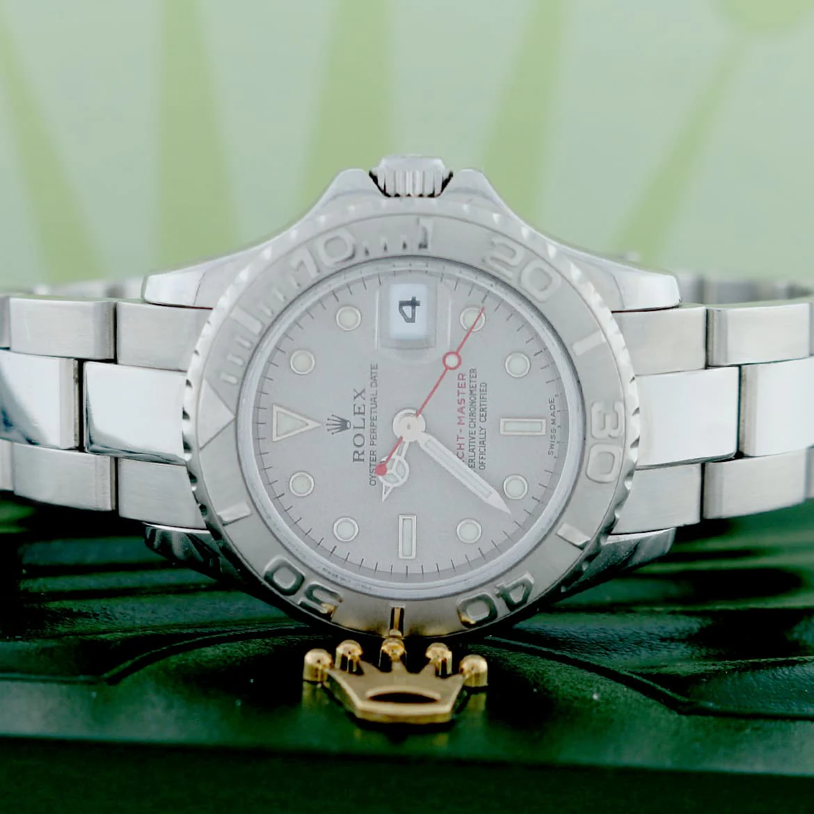 Rolex Yacht-Master Ladies Platinum Dial & Bezel 29MM Automatic Stainless Steel Watch 169622 - Image 2