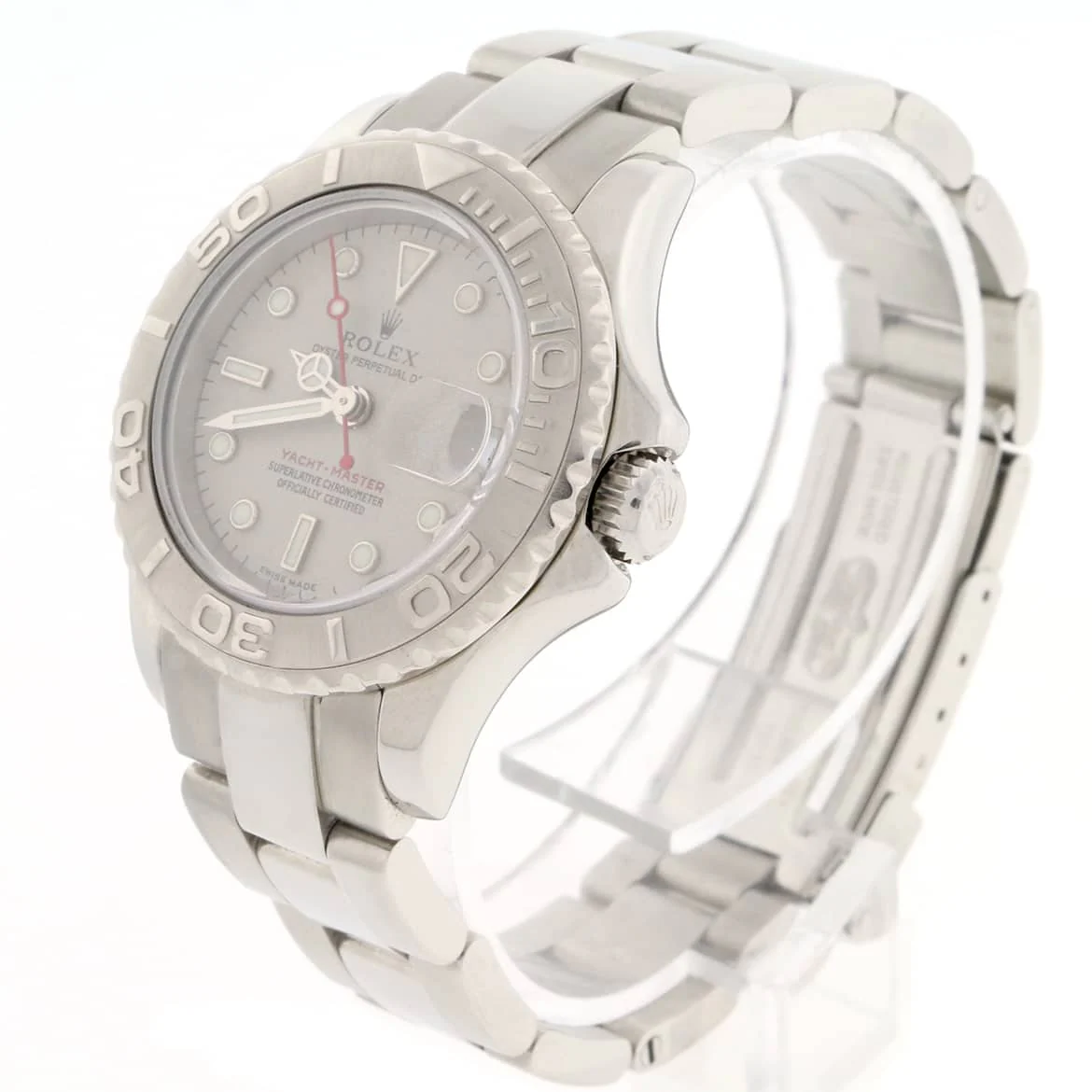 Rolex Yacht-Master Ladies Platinum Dial & Bezel 29MM Automatic Stainless Steel Watch 169622 - Image 4