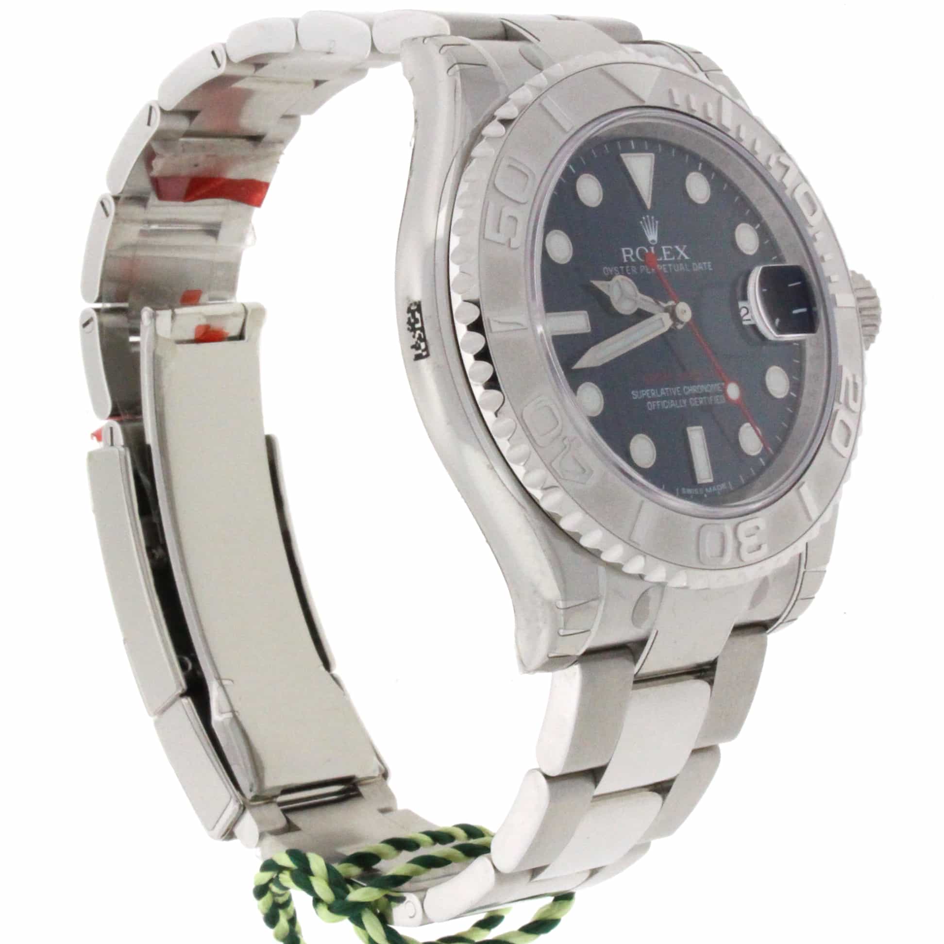 Rolex Yacht-Master Platinum & Stainless Steel 40MM Blue Dial Automatic Mens Watch 116622 Unworn - Image 5