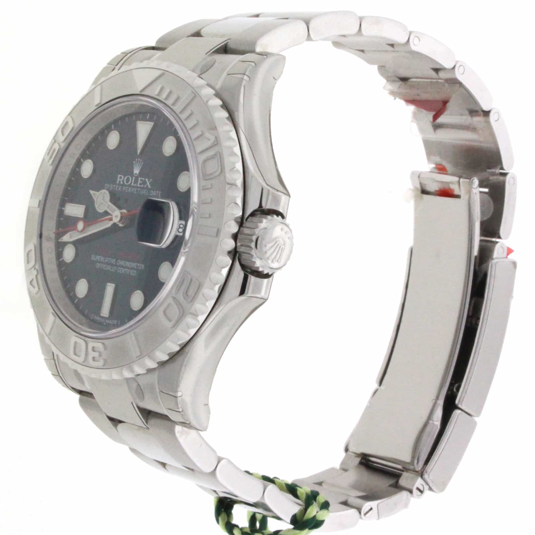 Rolex Yacht-Master Platinum & Stainless Steel 40MM Blue Dial Automatic Mens Watch 116622 Unworn - Image 6