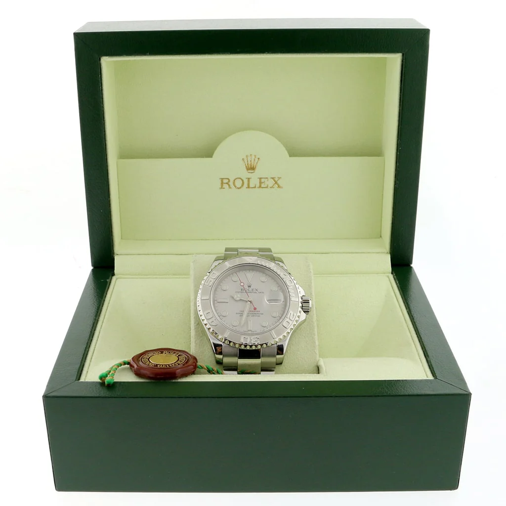 Rolex Yacht-Master Stainless Steel 40MM Platinum Bezel Automatic Oyster Mens Watch 16622 - Image 3