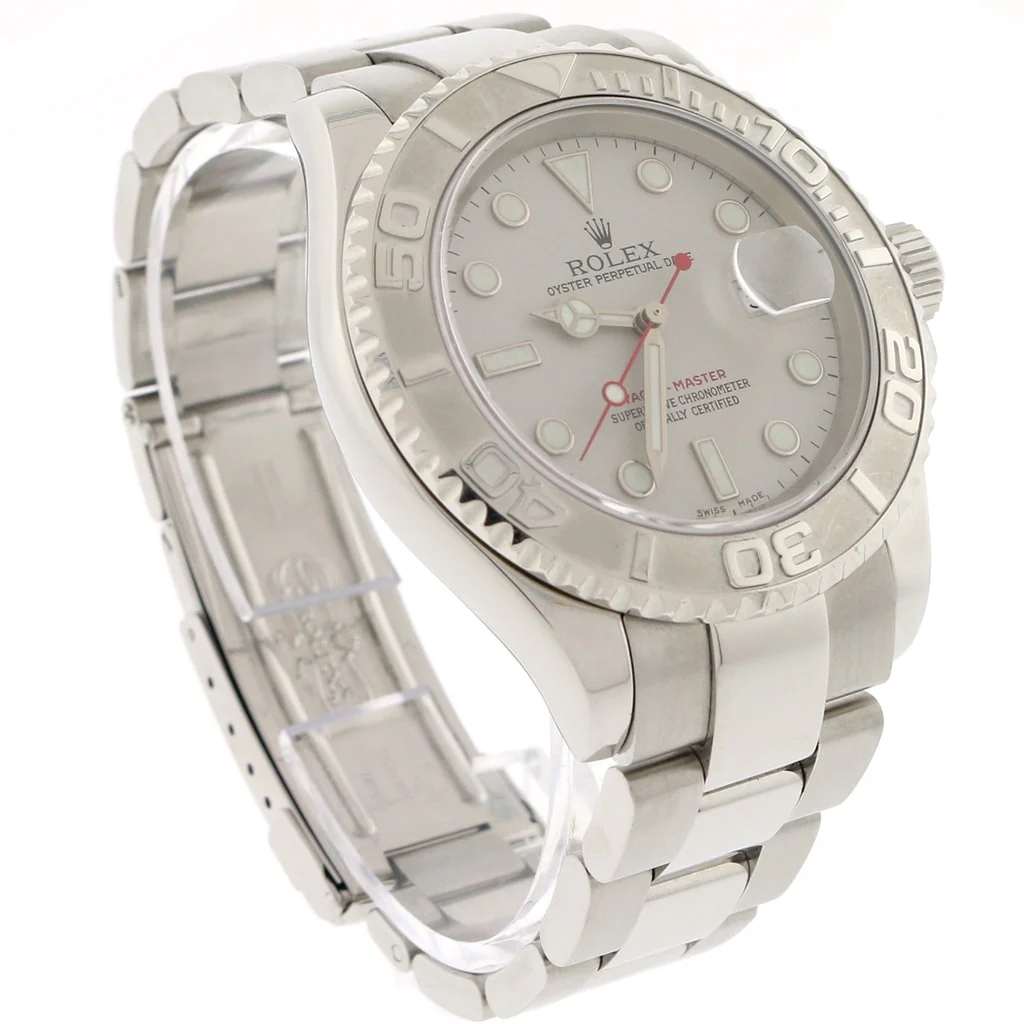 Rolex Yacht-Master Stainless Steel 40MM Platinum Bezel Automatic Oyster Mens Watch 16622 - Image 4
