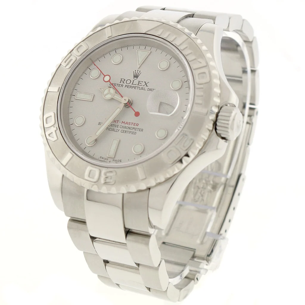 Rolex Yacht-Master Stainless Steel 40MM Platinum Bezel Automatic Oyster Mens Watch 16622 - Image 5