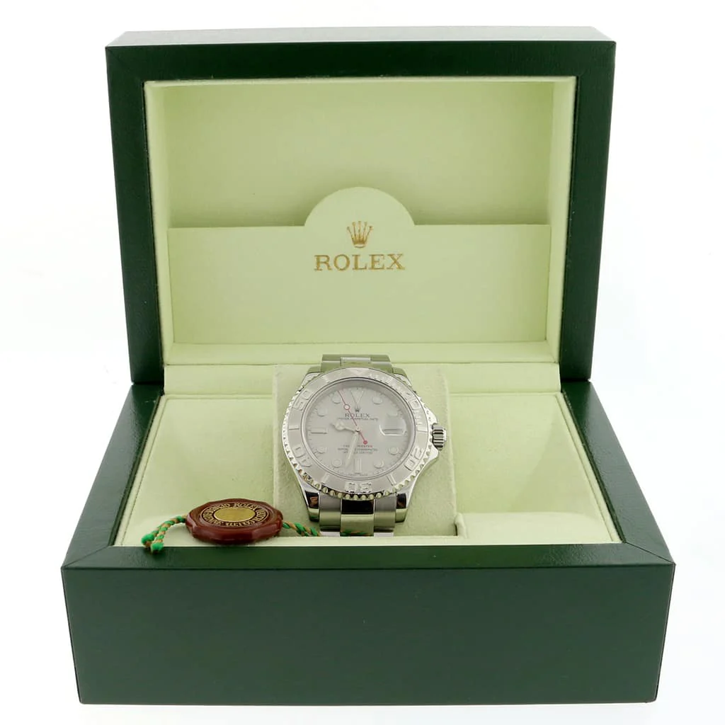 Rolex Yacht-Master Stainless Steel 40MM Platinum Bezel Automatic Oyster Mens Watch 16622 - Image 3