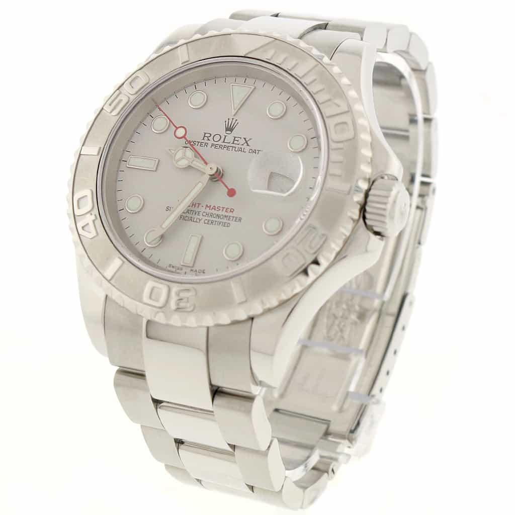 Rolex Yacht-Master Stainless Steel 40MM Platinum Bezel Automatic Oyster Mens Watch 16622 - Image 5