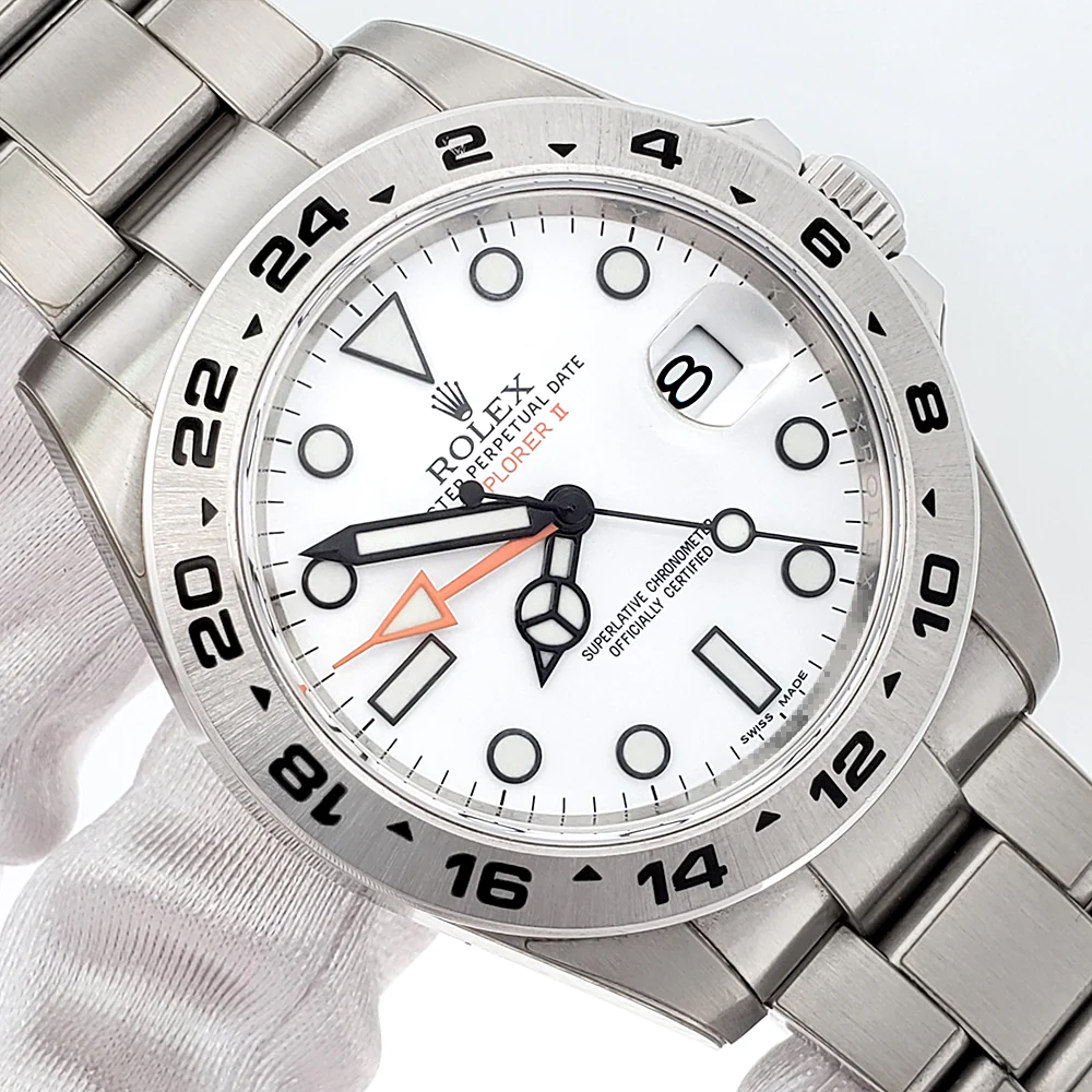 Stickered 2020 Rolex Explorer II Polar White Dial Steel Oyster 42mm Watch 216570 Box/Papers/Tag - Image 2