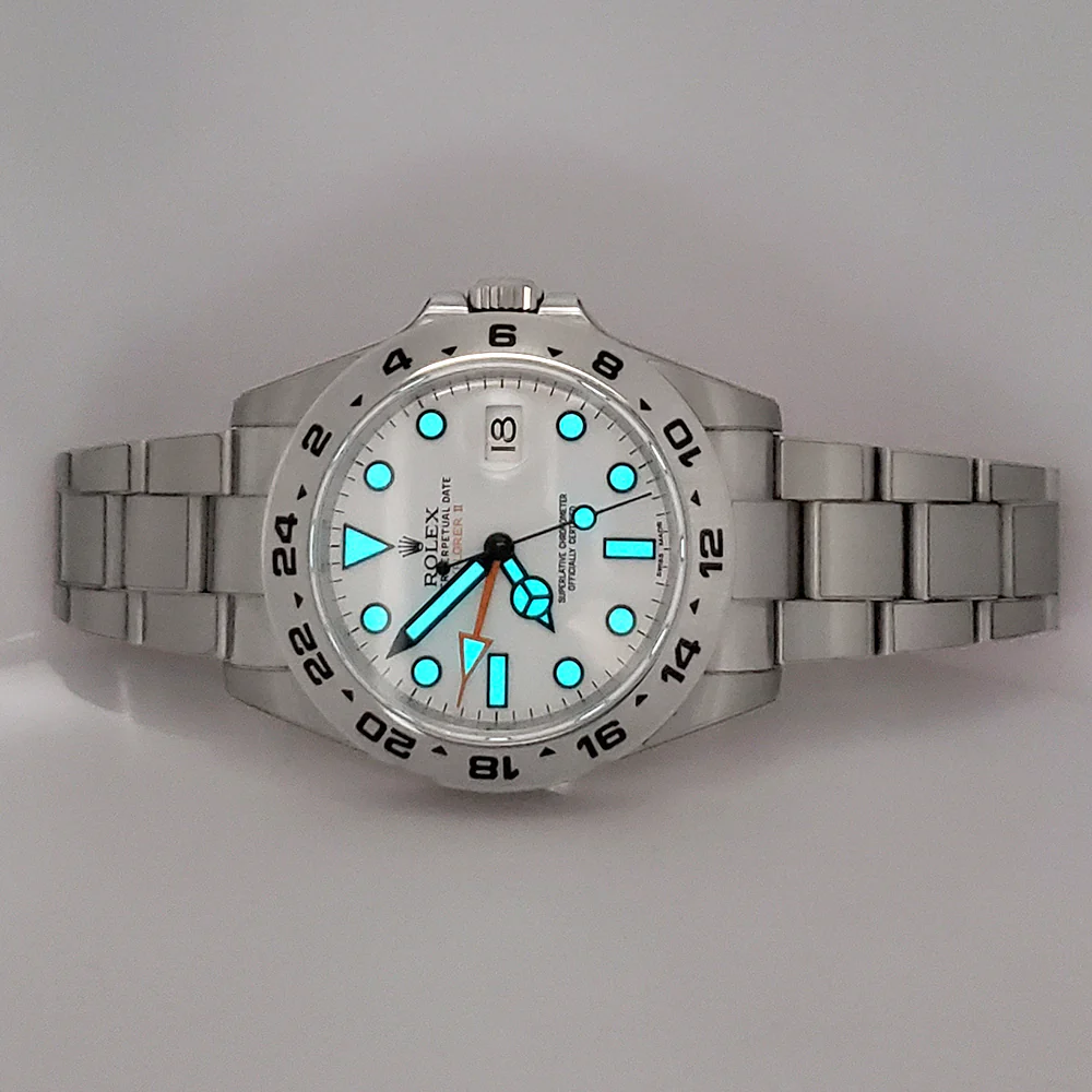 Stickered 2020 Rolex Explorer II Polar White Dial Steel Oyster 42mm Watch 216570 Box/Papers/Tag - Image 9