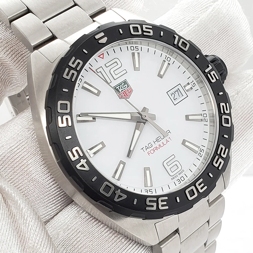 Tag Heuer Formula 1 Date Quartz 41mm White Dial Steel Watch WAZ1111.BA0875 - Image 2