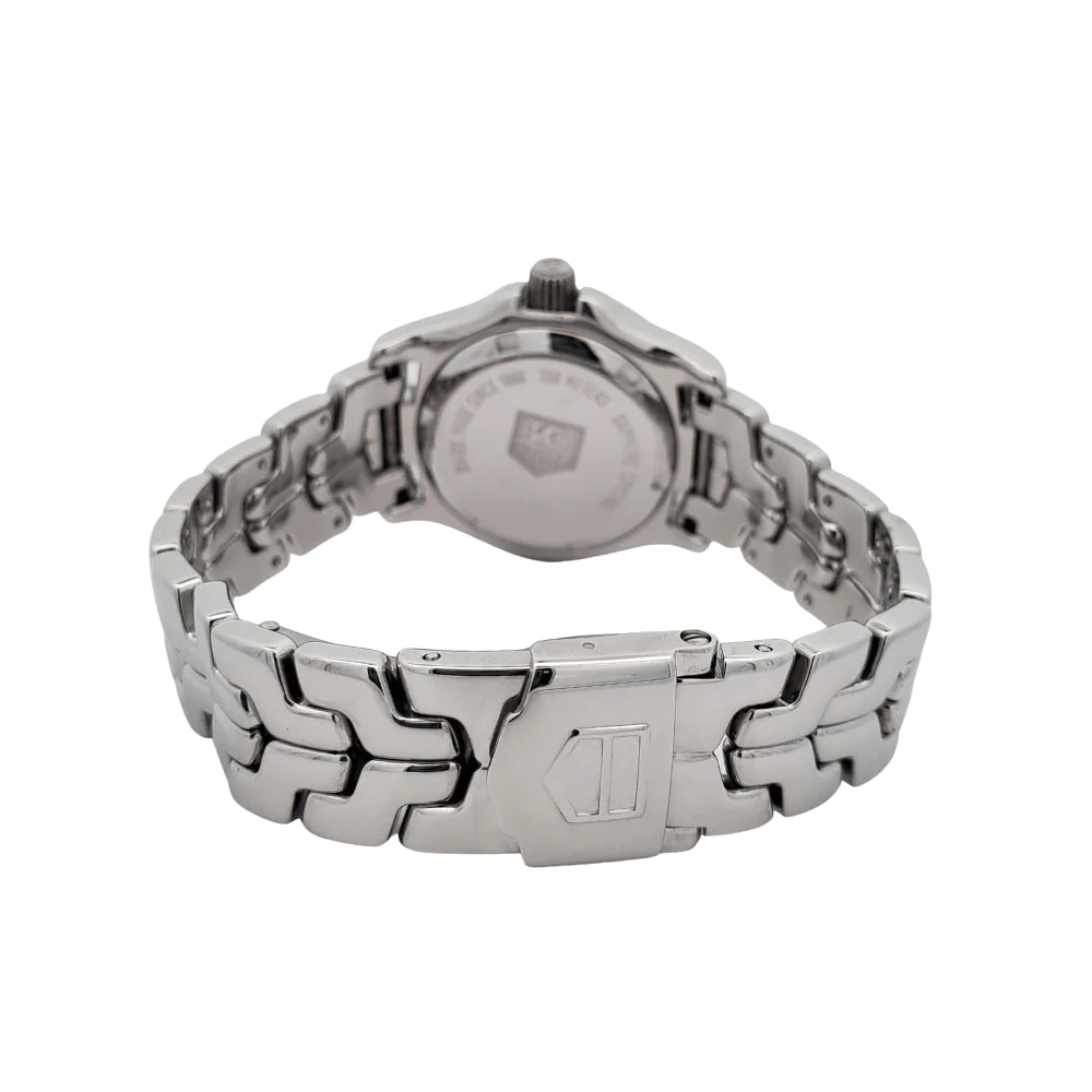 Tag Heuer Link Lady 31mm Blue Mother Of Pearl Diamond Dial Quartz Steel Watch WT131C - Image 5
