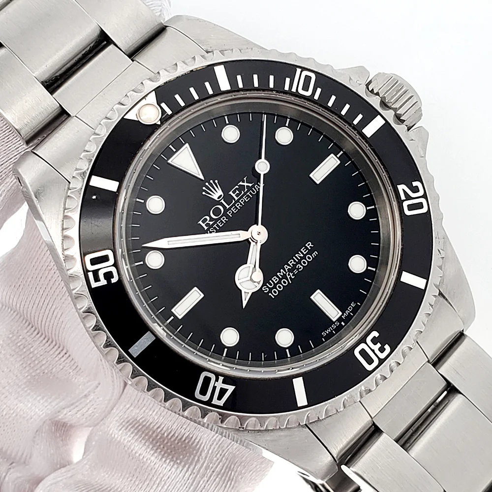 Undated Rolex Submariner No-Date P Serial Steel 40mm Watch 14060M Box/ Papers/Tag - Image 2