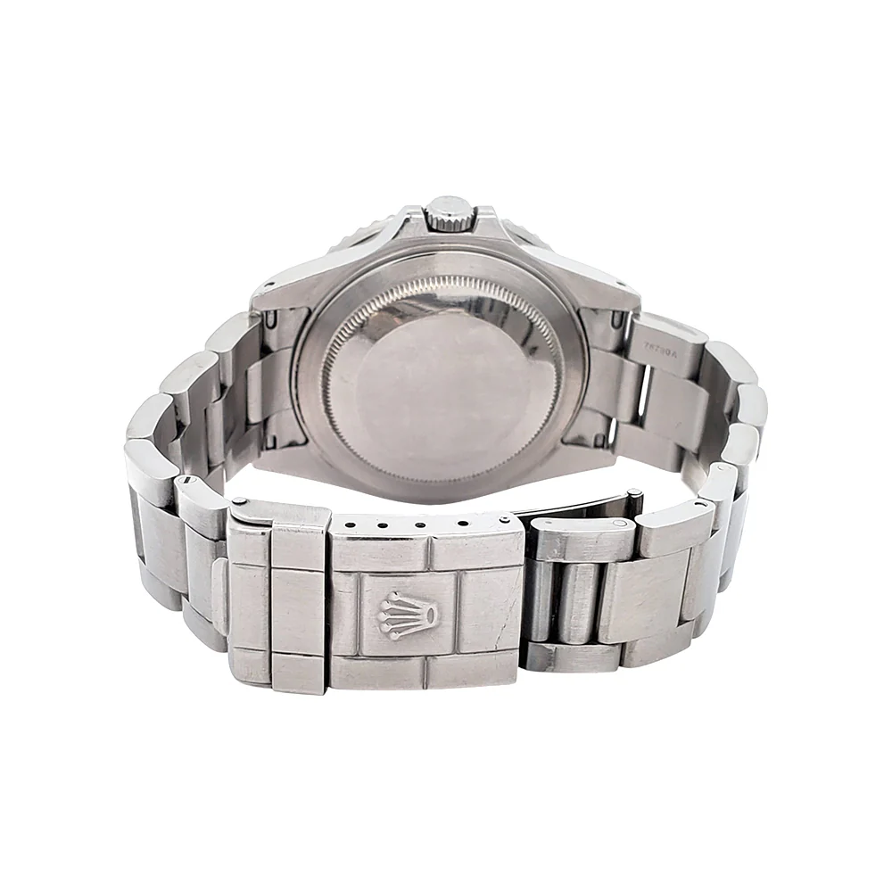Unpolished Rolex GMT-Master II Black Bezel Steel 40mm Watch 16710 - Image 5