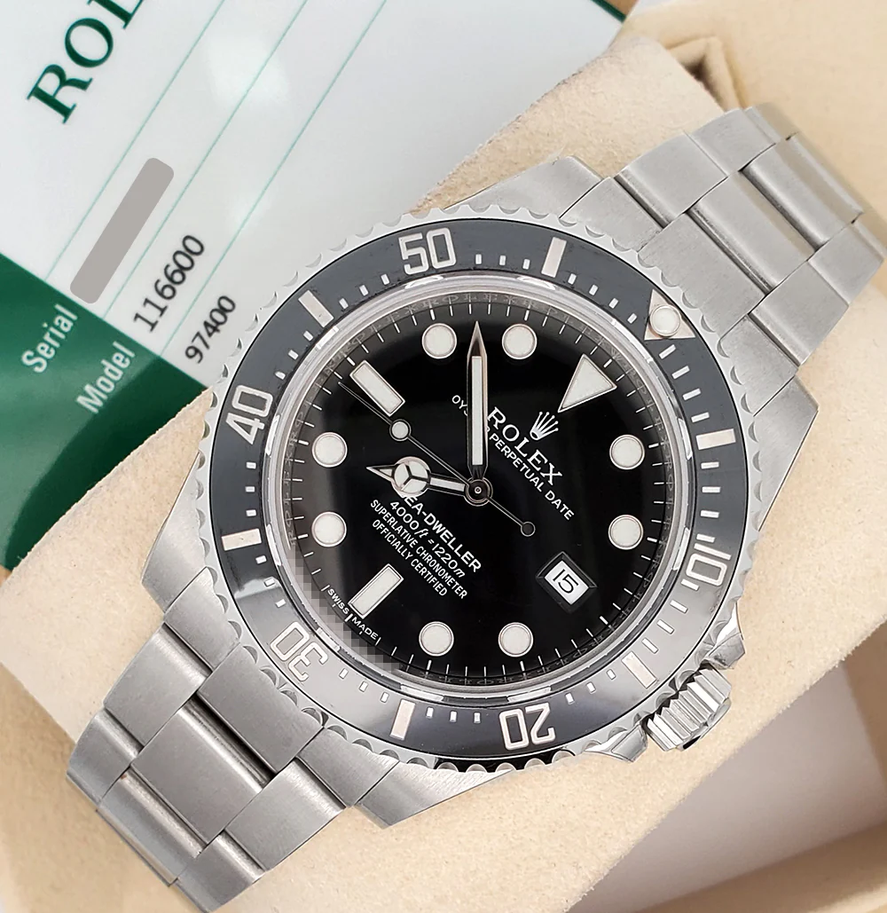 Unworn 2014 Rolex Sea-Dweller 4000 40mm Ceramic Bezel Steel Watch 116600 Box Papers - Image 4