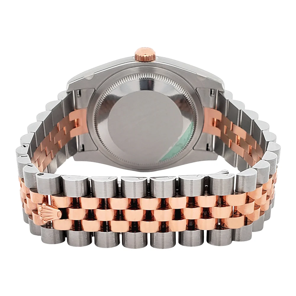 Unworn 2015 Rolex Datejust White Roman Dial Rose Gold/Steel Jubilee 36mm Watch 116231 Box/Papers/Tag - Image 5