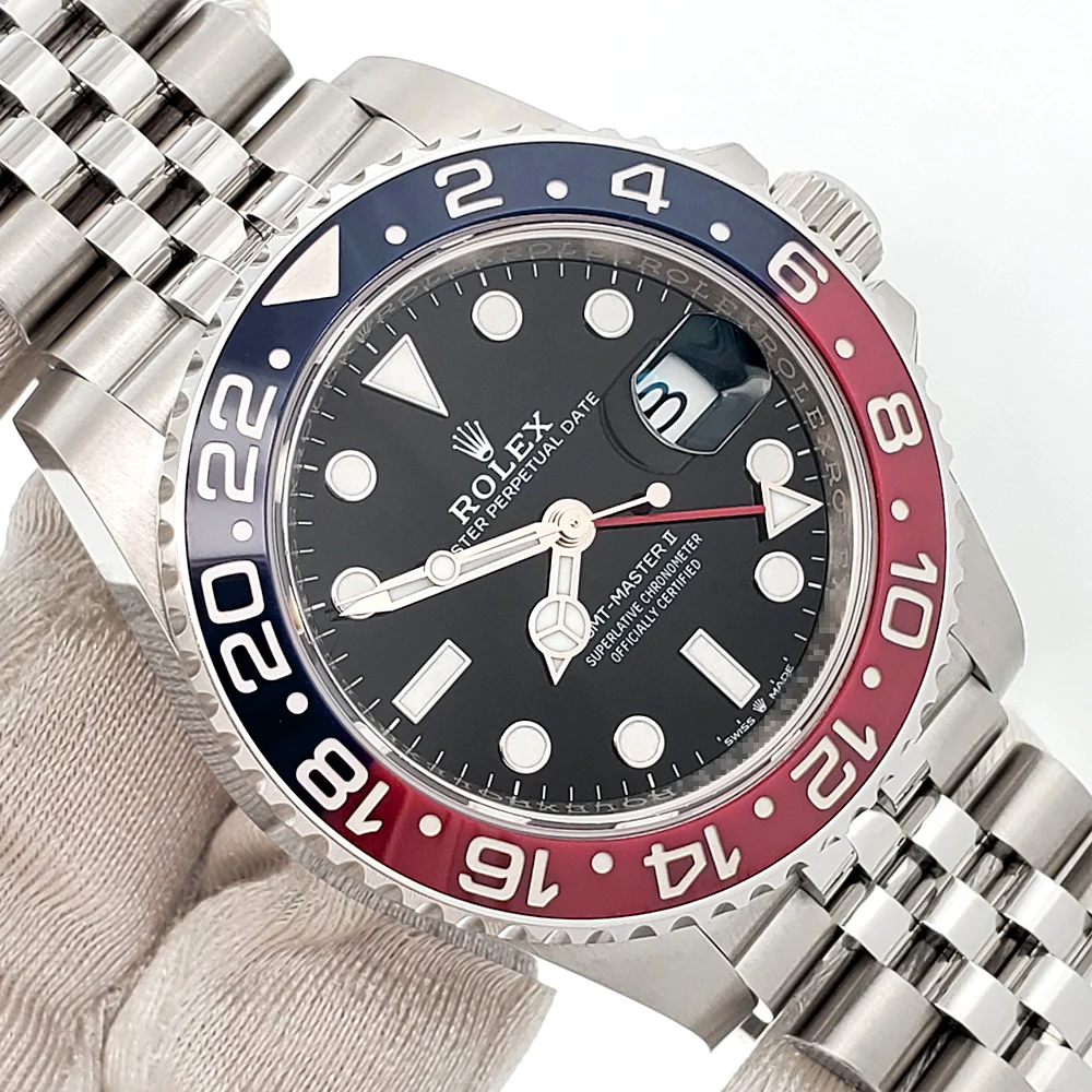 Unworn 2023 Rolex GMT-Master II 40mm Pepsi Red/Blue Steel Jubilee Watch 126710BLRO Box/Papers/Tag - Image 2