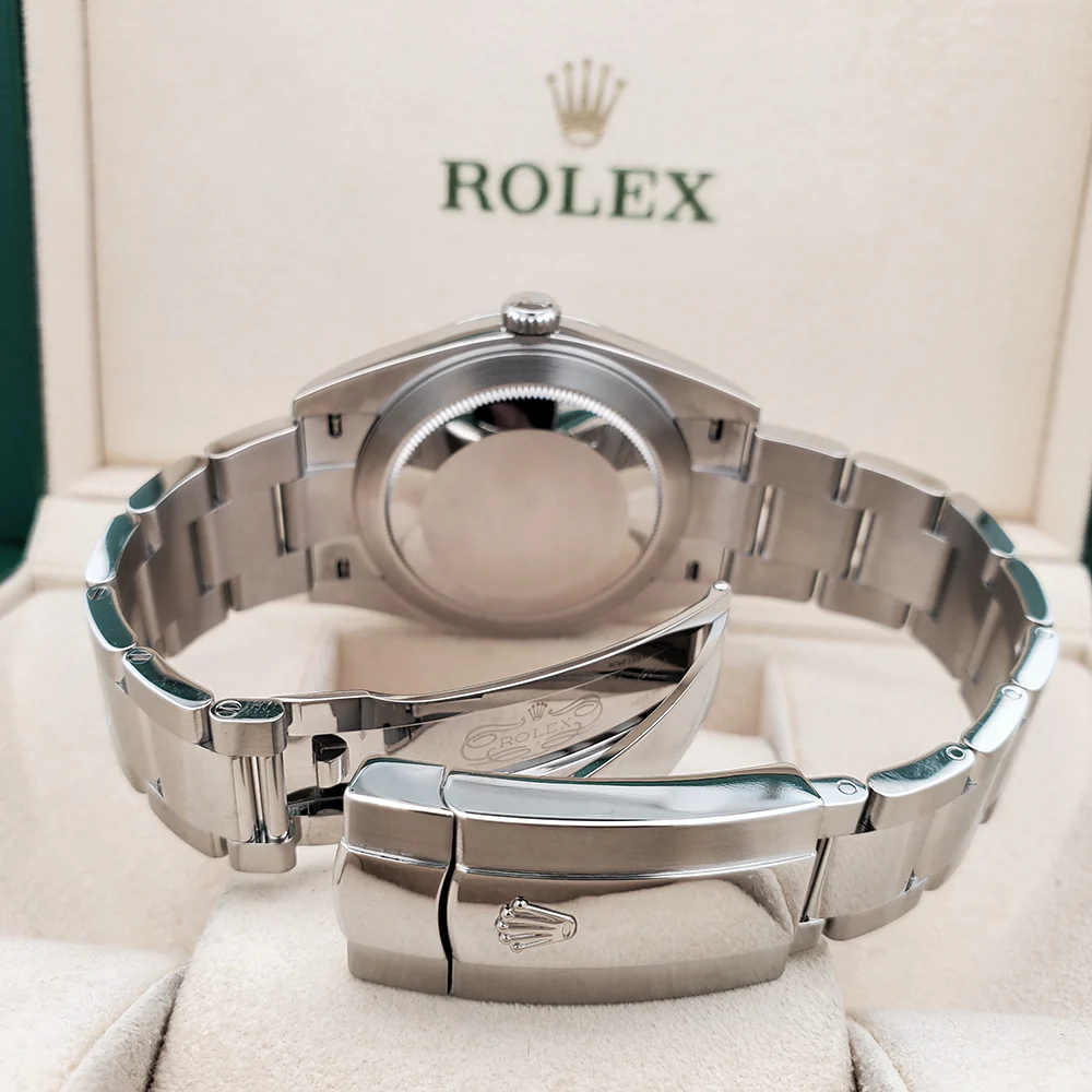 Unworn 2024 Rolex Datejust 41 126300 Wimbledon Grey Slate Roman Steel Oyster Watch Box Papers - Image 6