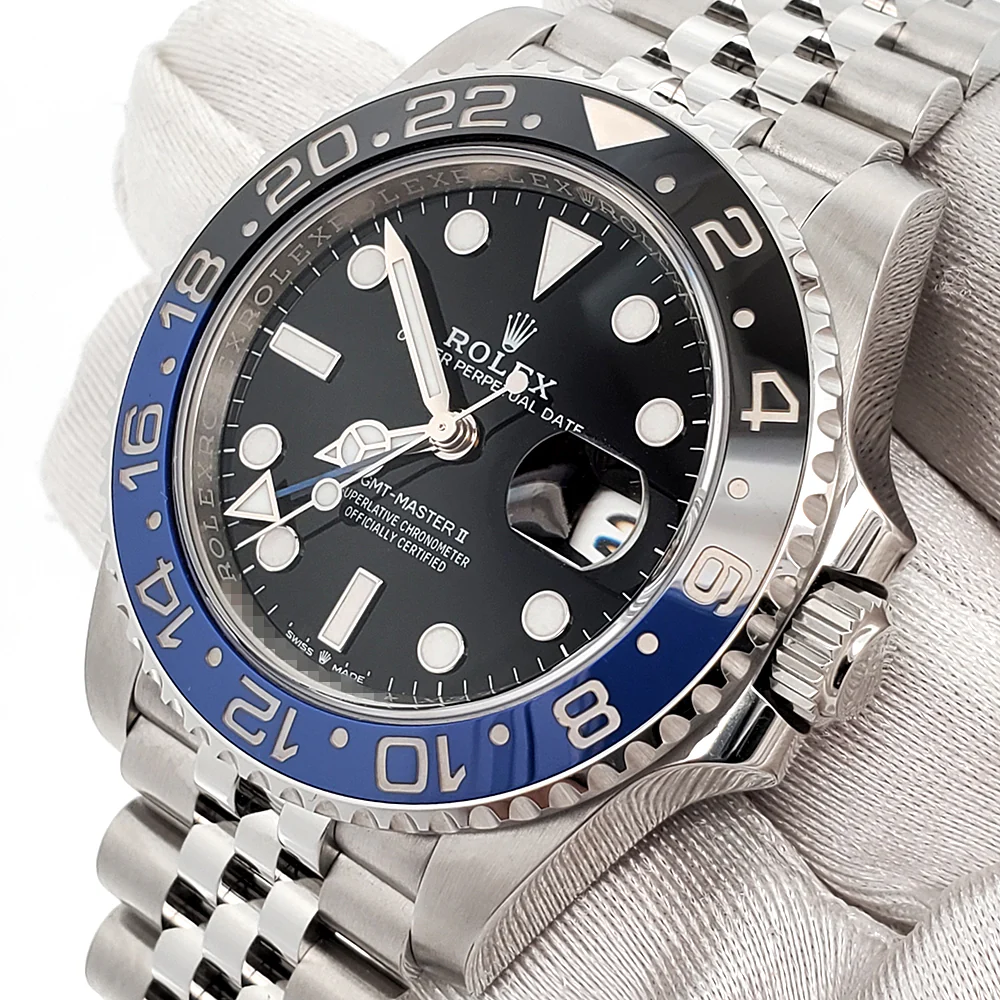 Unworn 2024 Rolex GMT-Master II 40mm Batgirl Blue/Black Bezel Jubilee Steel Watch 126710BLNR Box Papers - Image 2
