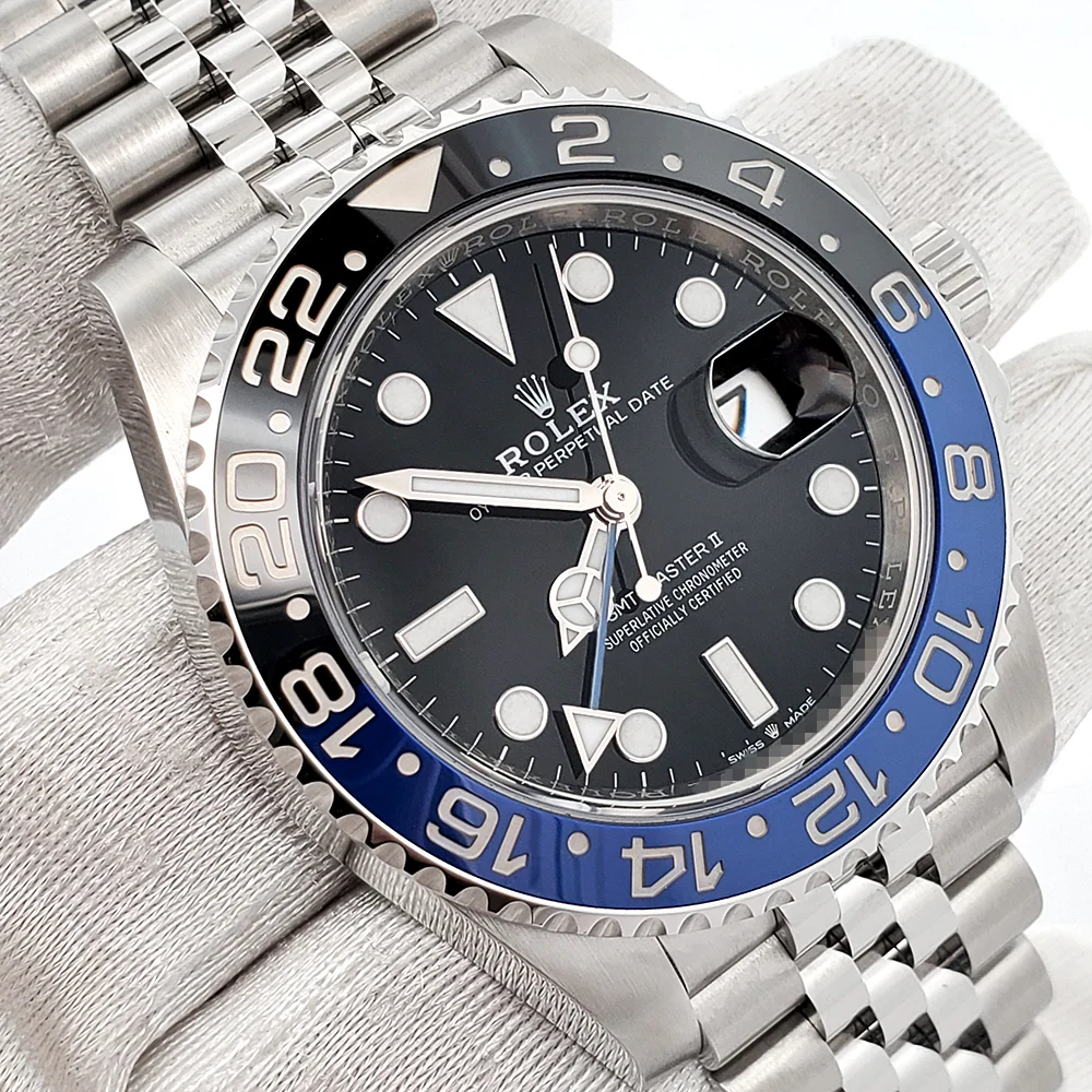 Unworn 2024 Rolex GMT-Master II 40mm Batgirl Blue/Black Bezel Jubilee Steel Watch 126710BLNR Box Papers - Image 3