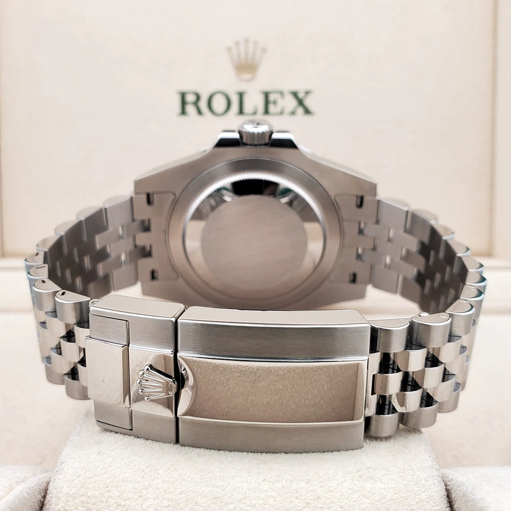 Unworn 2024 Rolex GMT-Master II 40mm Batgirl Blue/Black Bezel Jubilee Steel Watch 126710BLNR Box Papers - Image 5