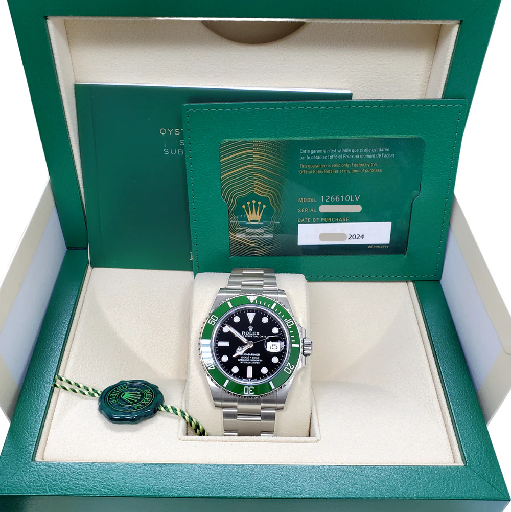 Unworn 2024 Rolex Submariner "Starbucks" Date 41mm 126610LV Green Bezel Watch Box Papers - Image 4