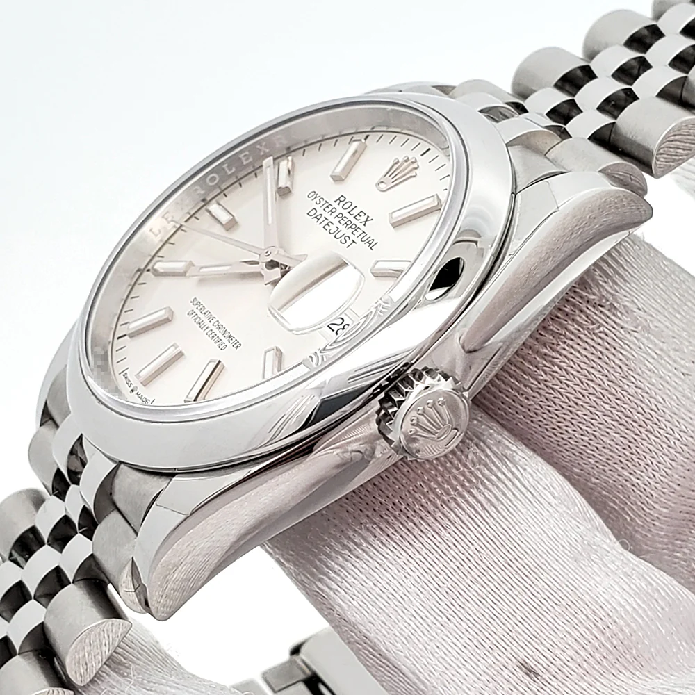 Unworn 2025 Rolex Datejust 36mm 126200 Silver Index Steel Jubilee Watch Box/Papers/Tag - Image 3