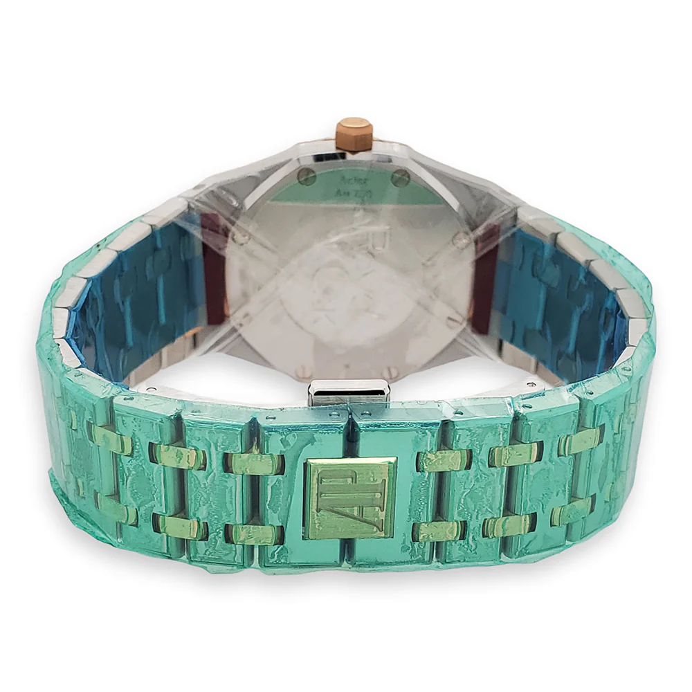 Unworn Audemars Piguet Lady Royal Oak 33mm Silver Dial Rose Gold/Steel Watch Box Papers 67651SR.ZZ.1261SR.01 - Image 6