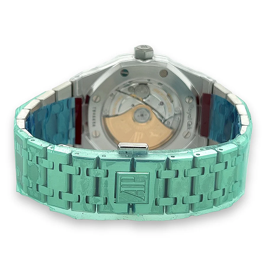 Unworn Audemars Piguet Royal Oak 37mm Blue Dial Steel Watch Box Papers 15450ST.OO.1256ST.03 - Image 5