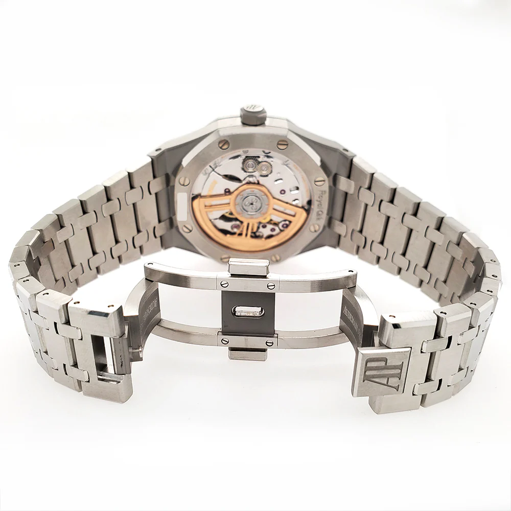 Unworn Audemars Piguet Royal Oak 41mm Blue Dial Steel 15500 Watch Box Papers - Image 5
