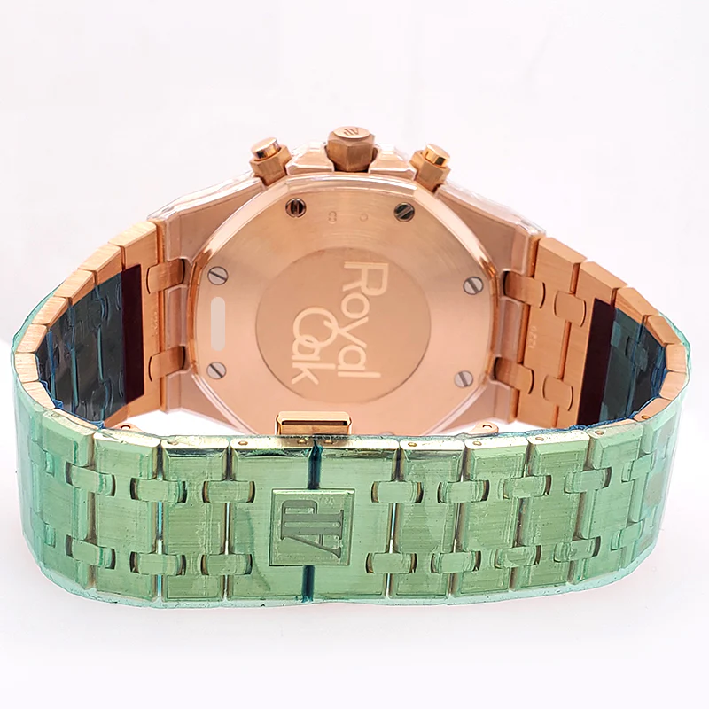 Unworn Audemars Piguet Royal Oak Chronograph 41mm Blue Dial Rose Gold Watch Box Papers 26331OR.OO.1220OR.01 - Image 5