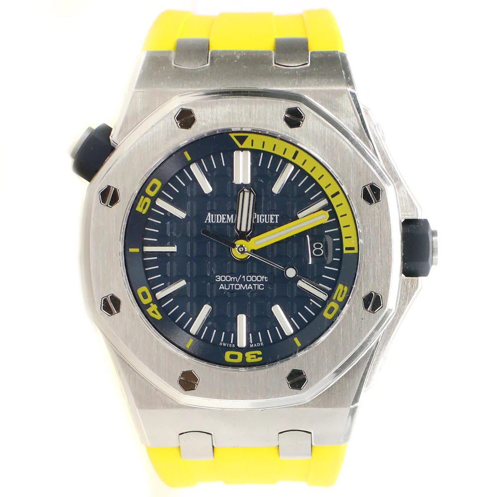 UNWORN Audemars Piguet Royal Oak Offshore Diver Blue Dial Watch Box Papers 15710ST.OO.A027CA.01