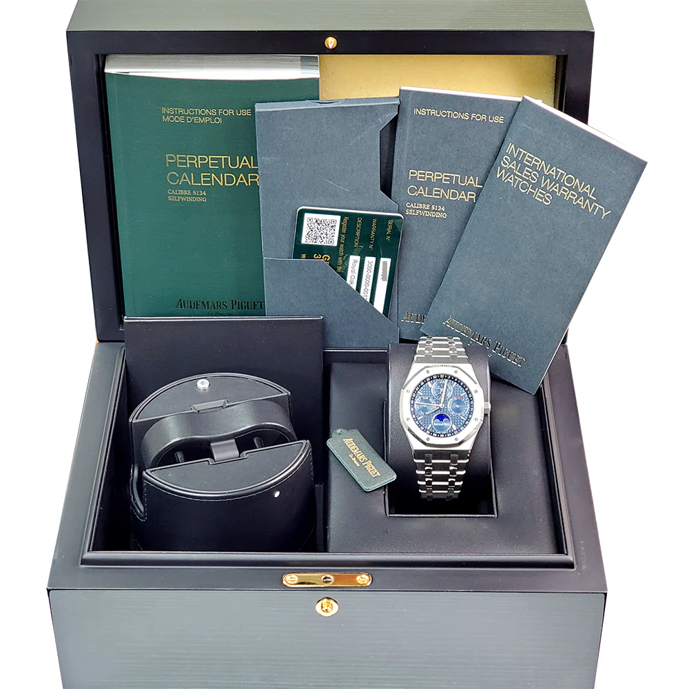 Unworn Audemars Piguet Royal Oak Quantieme Perpetual Calendar 41MM Stainless Steel Watch 26574ST.OO.1220ST.02 Box Papers - Image 8