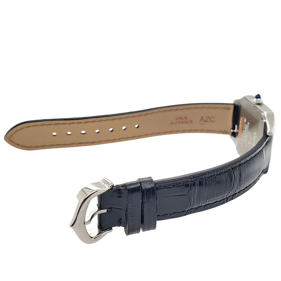 Unworn Cartier Santos Dumont 38mm Steel Rose Gold Silver Dial Ladies Watch W2SA0012 Box Papers - Image 4