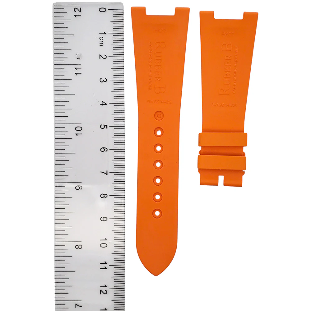 Unworn OEM Mandarin Orange Rubber B Strap for Patek Philippe Nautilus 5711 RG/WG - Image 2