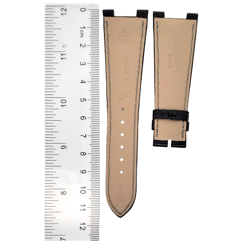Unworn Patek Philippe 5712 B75 OEM Black Alligator Leather Watch Strap - Image 2