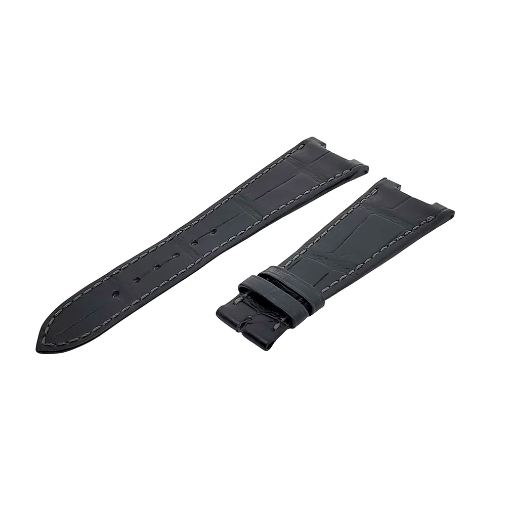 Unworn Patek Philippe 5712 B75 OEM Black Alligator Leather Watch Strap - Image 3