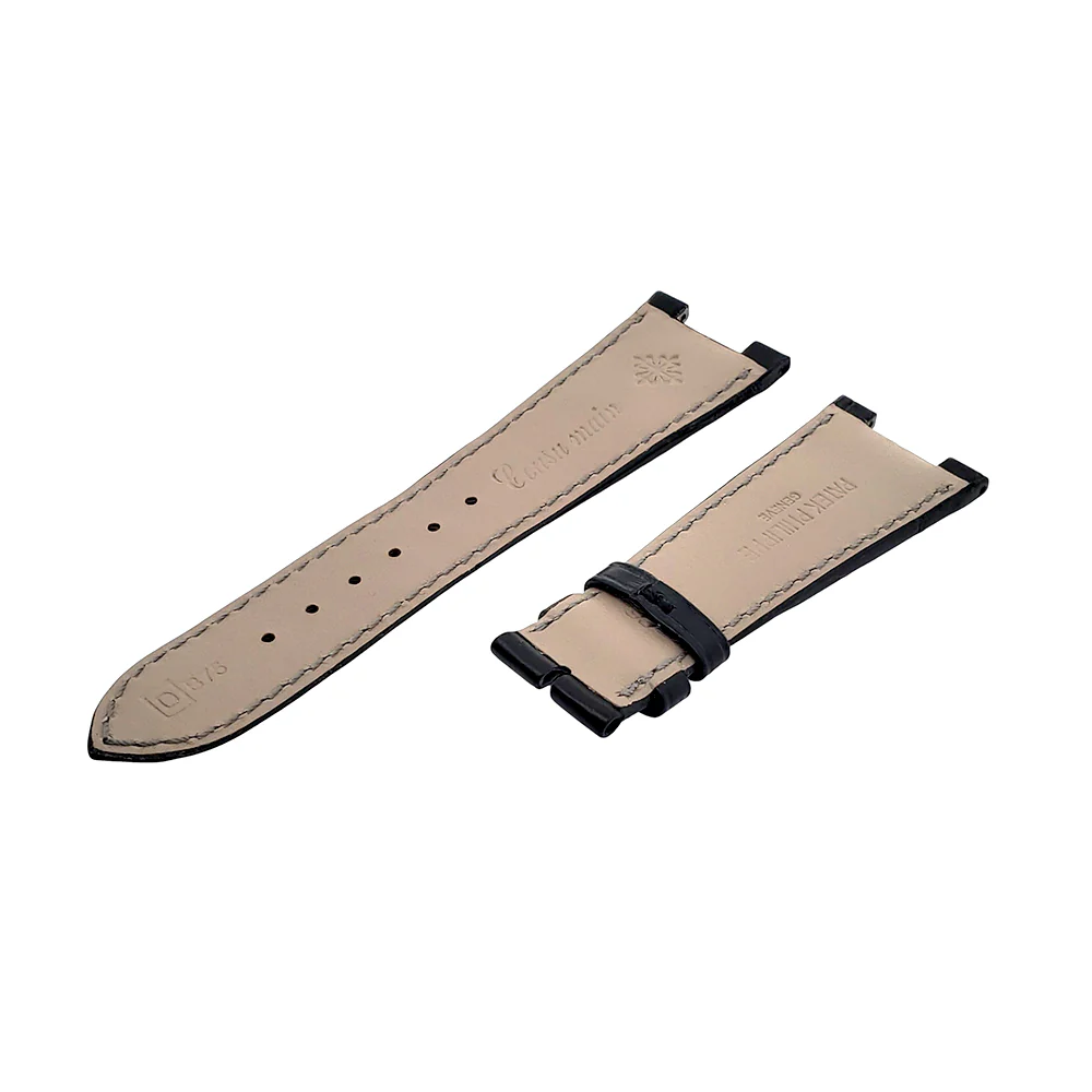 Unworn Patek Philippe 5712 B75 OEM Black Alligator Leather Watch Strap - Image 4
