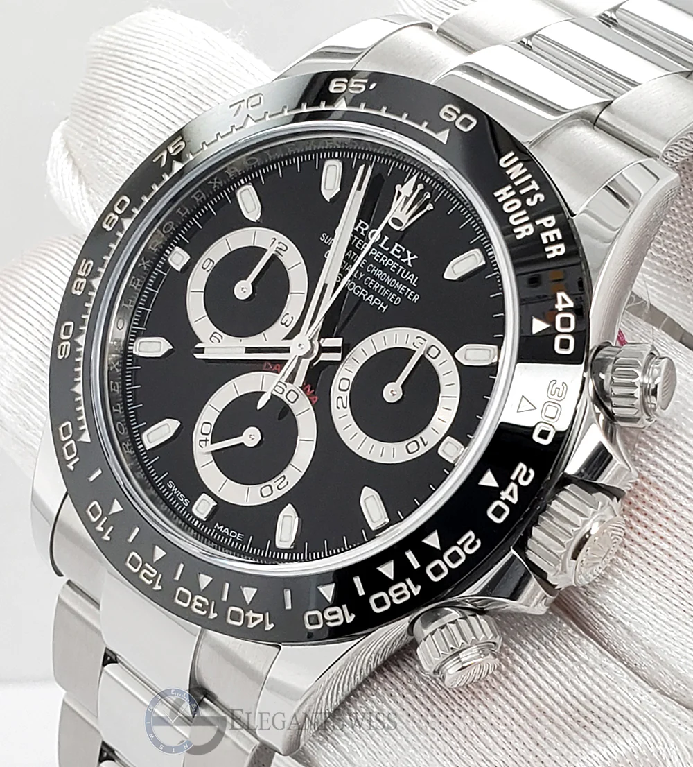 Unworn Rolex Cosmograph Daytona 40mm 116500LN Ceramic Bezel Black Dial Steel Watch 2023 Box Papers
