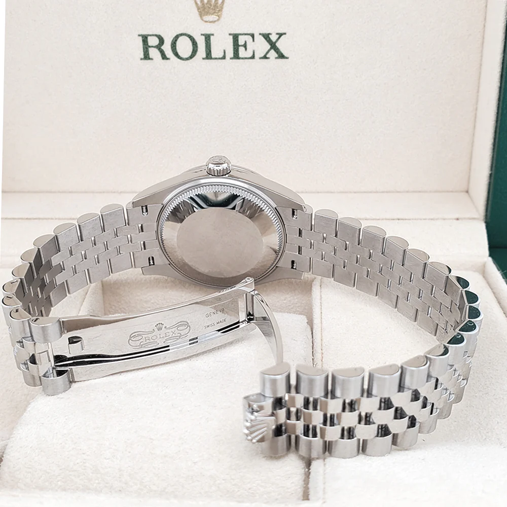 Unworn Rolex Datejust 31mm 278274 Blue Roman Dial Stainless Steel Jubilee Watch 2022 Box Papers - Image 5