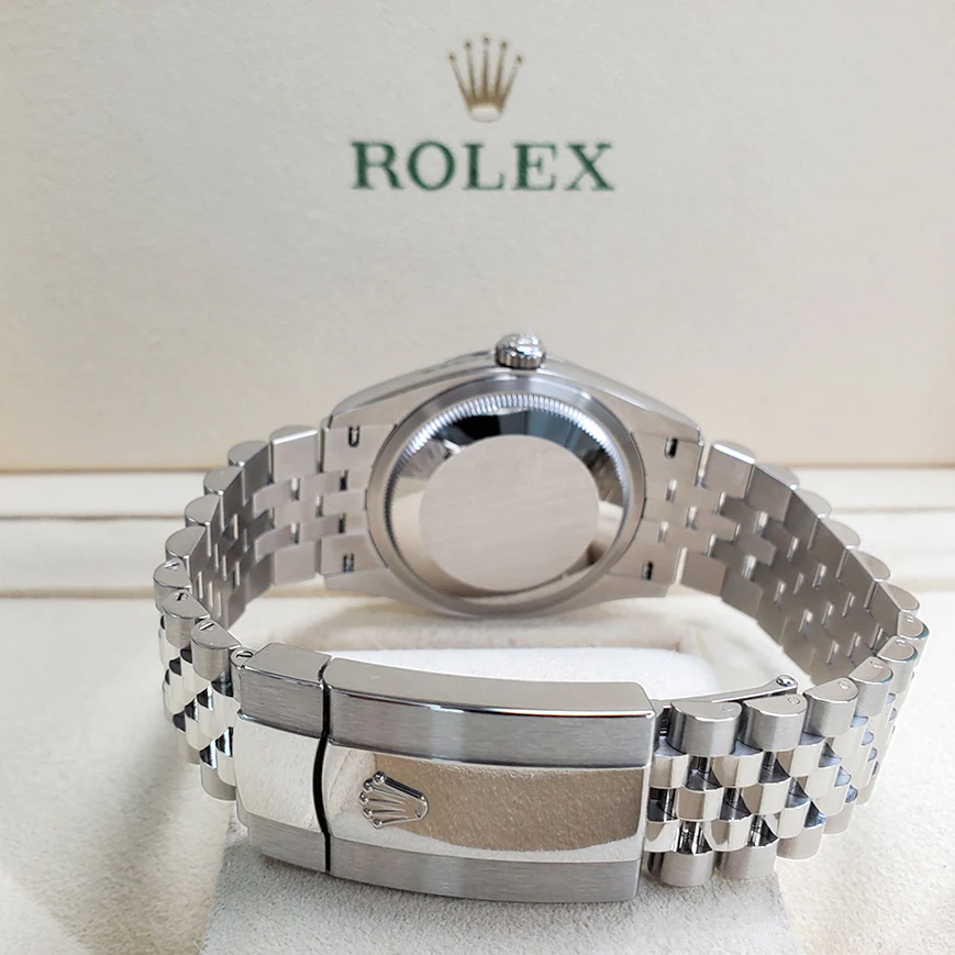 Unworn Rolex Datejust 36mm 126200 Mint Green Dial Stainless Steel Jubilee Watch 2022 Box Papers - Image 5
