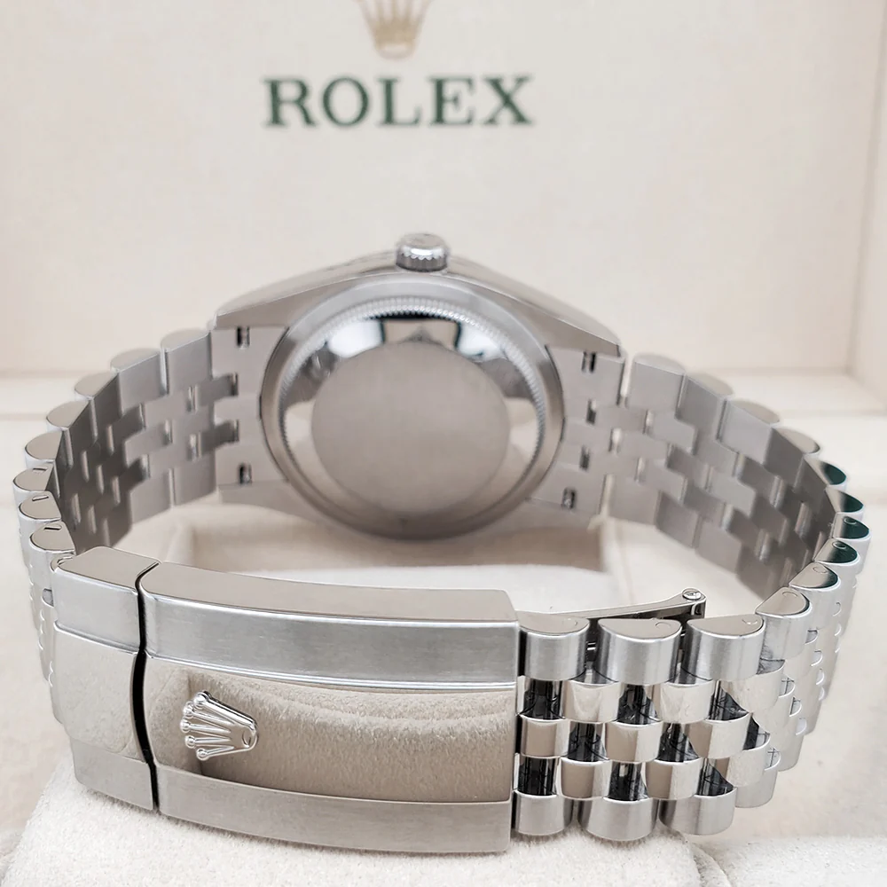 Unworn Rolex Datejust 36mm 126234 Aubergine Purple Diamond Roman VI and IX Dial Jubilee Watch 2021 Box Papers - Image 4